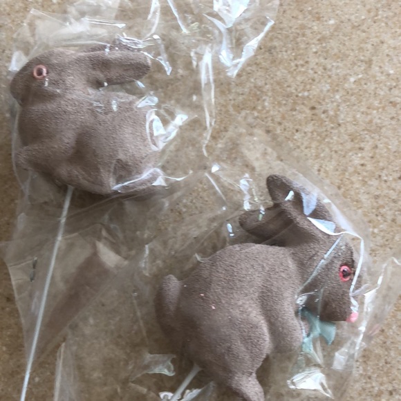 12. NWT Baby shower/ Easter bunny picks decorations - Picture 13 of 16